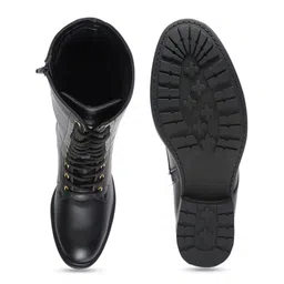 Roadster Women Black Solid Winter Boots image 5