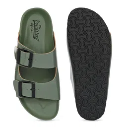 Roadster Open Toe Flats with Buckles image 5