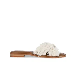 CAI Textured Open Toe Flats image 3
