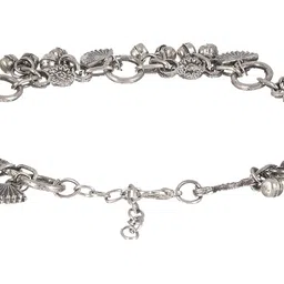 Jazz and Sizzle Set Of 2 Silver-Plated Anklets image 4