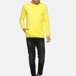 IMPACKT Men Yellow Soild Sweatshirt image 5