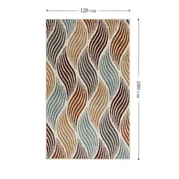 Sapana Carpet-Mats Brown & Grey Geometric No Shredding Carpet image 4
