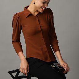 SHOWOFF Women Spread Collar Casual Shirt-image-54