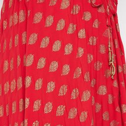 Clora Creation Foil Printed Flared Maxi Skirt image 2