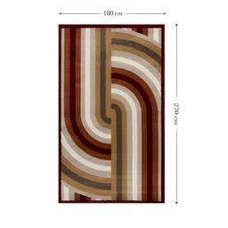 Sapana Carpet-Mats Red & White Abstract No Shredding Carpet image 5