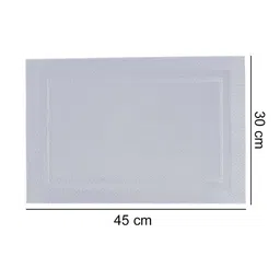 BIANCA Set Of 6 Silver-Toned Textured Table Placemats image 4