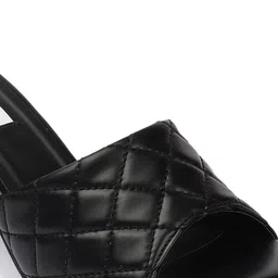 ELLE Textured Open Toe Kitten Heels image 3
