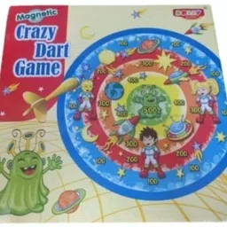 super duper tgm Magnetic Crazy Dart Game | Cardboard | Board Games 32 cm Dart Board image 2