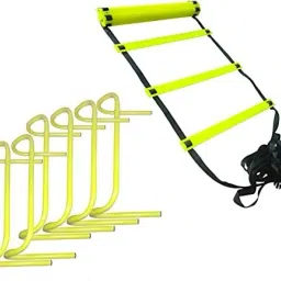 Speed Adjustable Speed Ladder 1Pc /Jumping Agility Hurdle 6 inch 6 Pc PVC Speed Hurdles-17