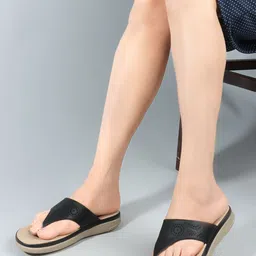 TRASE Textured Open Toe Flats image 2