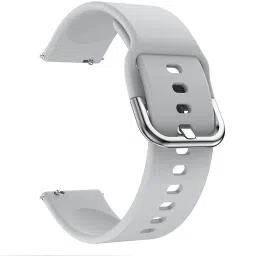 MOBISINGH MSH19BE0075GY 19MM Silicon Smart Watch Strap with Buckle Lock FOR BOAT STORM Smart Watch Strap-image-86