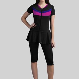 N-Gal Women Colourblocked Knee-Length Pantsuit-image-72