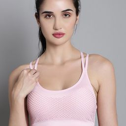 MAKCLAN Self Design Full Coverage Super Support Medium Support Dry Fit Bra-45