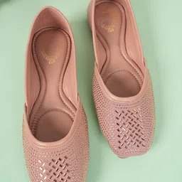 Style Shoes Ethnic Embellished Square Toe Mojaris-41