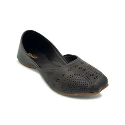DESI COLOUR Women Mojaris with Laser Cuts Flats-image-17