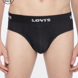 Levis Men Pack of 2 Black Solid Briefs 9263091-2-image-45