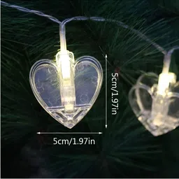 ENORMITY Yellow Heart Shape String Lights image 4