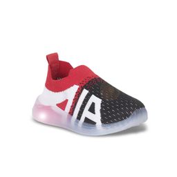 Lil Lollipop Kids Woven Design Padded Insole Basics Slip-On Sneakers With LED Lights-image-77