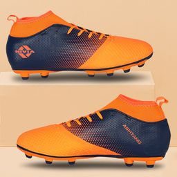 NIVIA Men Ashtang Orange Stud Football Shoes-42