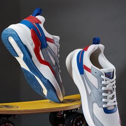 Duke Men Mesh Colourblocked Walking Shoes-27