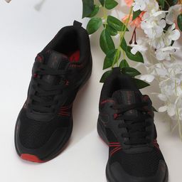 Allen Cooper Men Mesh Running Non-Marking Anti Odour Lace-Ups Sports Shoes-picture-3