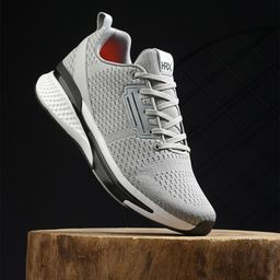 HRX by Hrithik Roshan Men Grey Mesh Running Shoes-picture-2