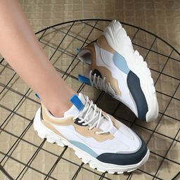 Layasa Women Textured Lace-Up Walking Shoes-14