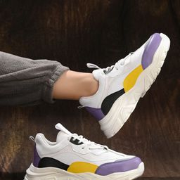 Layasa Women Textured Lace-Up Walking Shoes-image-96