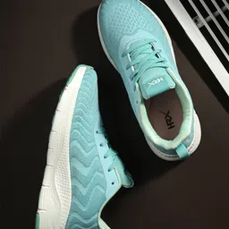 HRX by Hrithik Roshan Women Sea Green & White Memory Foam Mesh Running Shoes-image-6