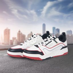 Xtep Men Textured Lace-Up Leather Basketball Shoes-picture-22