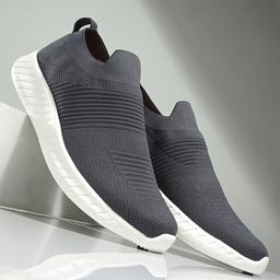 HRX by Hrithik Roshan Men Mesh Memory Foam Walking Non-Marking Shoes-image-90