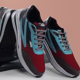 AMICO Men Colourblocked Lace-Up Lightweight Sneakers-picture-15