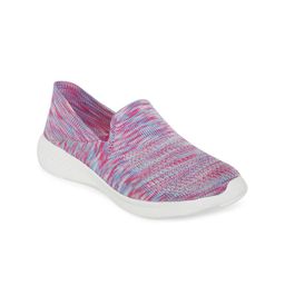 People Women Pink And Blue Mesh Running Non-Marking Shoes-image-71