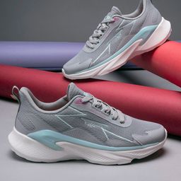 Red Tape Women Grey Mesh Walking Shoes-image-87