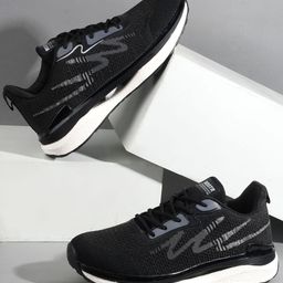 The Roadster Lifestyle Co. Men Black Textured Running Sports Shoes-54