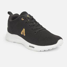 Aqualite Men Black Mesh Running Non-Marking Shoes image 3