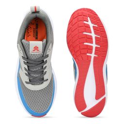 OFF LIMITS Men Grey Mesh Running Non-Marking Shoes image 5