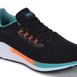 HRX by Hrithik Roshan Men Black & Teal Green Zoom Mesh Running Shoes image 4