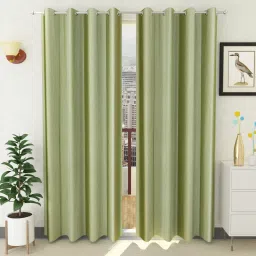 213 cm (7 ft) Polyester Semi Transparent Door Curtain (Pack Of 2)-image-12