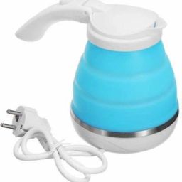 WGZ-011 P-40 Portable hot water kettle electric kettle 600 ml silicone foldable water kettle electric kettle (0.6 L, Multicolor) Electric Kettle-8