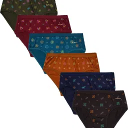 Pack of 6 Women Hipster Multicolor Panty-image-7