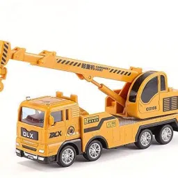 Engineering Construction Friction Powered Vehicles Car Crane Toy for Kids-16