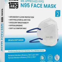 tata 1mg BIS Approved FFP2 N95 Mask - Head Loop, Premium Face Mask 5 Layer-picture-28