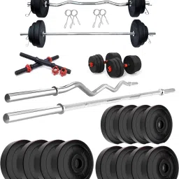 30 kg PVC 30KG GYM KIT WITH 3FT CURL, 3FT STRAIGHT ROD Home Gym Combo-image-32