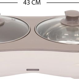 Jaypee Plus Electric Casserole Set Of 2 E. Warmer 1150 ml Ivory Cook and Serve Casserole Set image 3