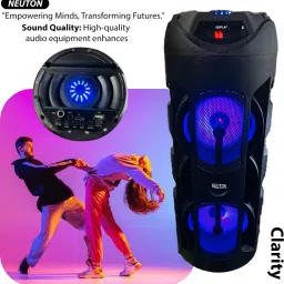 NEUTON WOW King with Wired Mic and Remote 40 W Bluetooth with RGB LIGHT 40 W Bluetooth Tower Speaker image 2