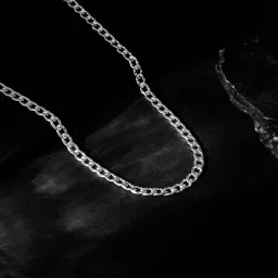 925 Silver Bravura Chain for Him| Gift for Men|Lifetime Plating|6 Month Warranty Rhodium Plated Sterling Silver Chain-image-18