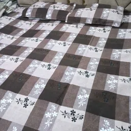 280 TC Cotton King Printed Flat Bedsheet-image-5