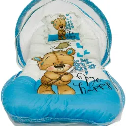 Cotton Infants Washable Soft and Comfortable New Born Baby Bedding Set with Protective Mosquito Net Mosquito Net-27
