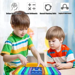 aganta Popit Ludo Pop It Dice Game Pop It Board Game 2 player Game Popit Game Push Pop image 3